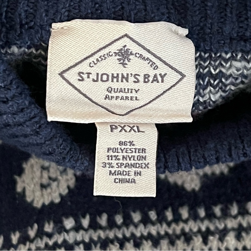 St John’s Bay Back‎ Decorative Buttons Mock Neck Long Sleeves Pullover Sweater - Picture 12 of 15